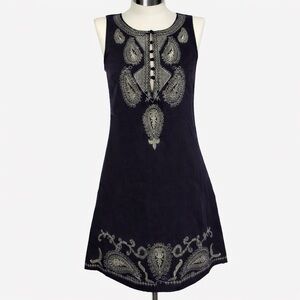 Cecico Embroidered Sleeveless Tunic Dress Size M